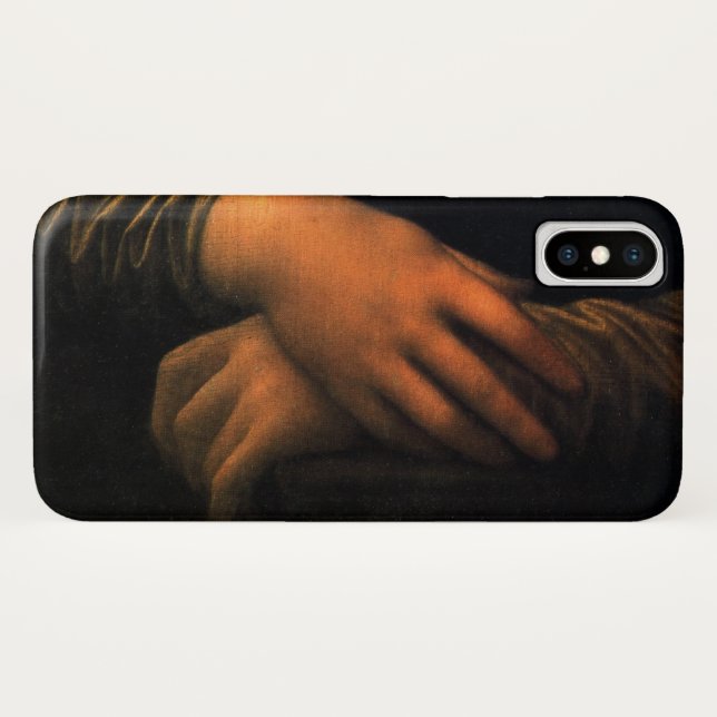 Leonardo Mona Lisa Hands Case-Mate iPhone Hülle (Rückseite (Horizontal))
