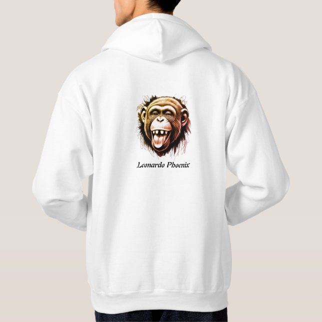 Leonardo Phoenix Monkey - Eine Whimsikfusion Hoodie (Rückseite)