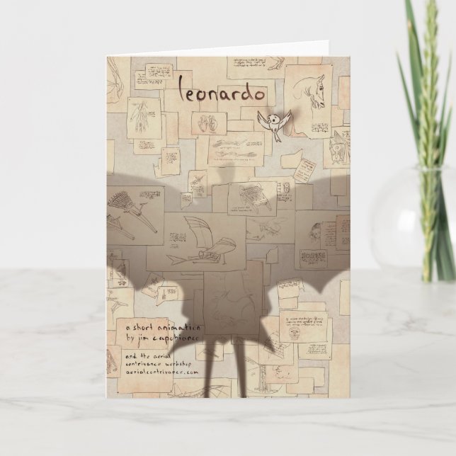 LEONARDO-Plakatkunst durch Valentin Fischer Karte (Vorderseite)