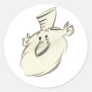 Leonardo Runder Aufkleber