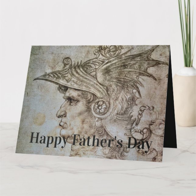 Leonardo’s Helmeted Warrior Karte (Vorderseite)