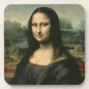 Leonardo Vinci   Mona Lisa, c.1503-6 Getränkeuntersetzer