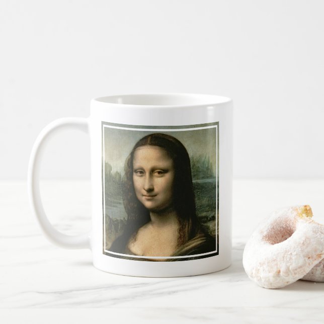 Leonardo Vinci | Mona Lisa, c.1503-6 Kaffeetasse (Mit Donut)