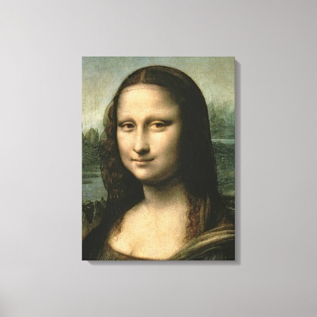 Leonardo Vinci | Mona Lisa, c.1503-6 Leinwanddruck (Vorderseite)