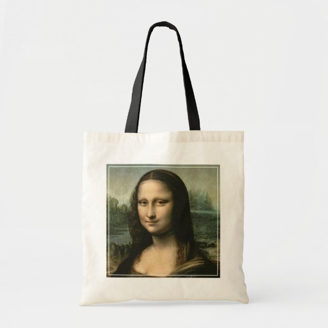 Leonardo Vinci | Mona Lisa, c.1503-6 Tragetasche (Vorne)