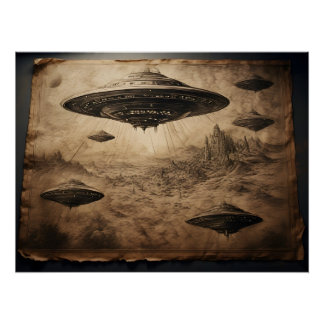 Leonardos Flugmaschinen: Das Geheimnis des UFOs Poster