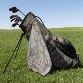 Leonardo's Helmeted Warrior Golfhandtuch