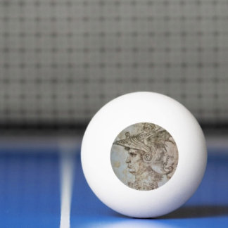 Leonardos Helmeted Warrior Ping Pong Ball Tischtennisball