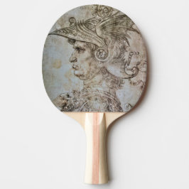Leonardo's Helmeted Warrior Ping Pong Paddle Tischtennis Schläger