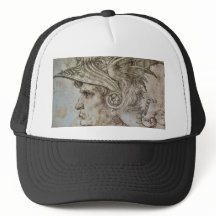 Leonardo's Helmeted Warrior Trucker Hat