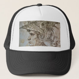 Leonardo's Helmeted Warrior Trucker Hat Truckerkappe