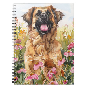 Leonberger Aquarell-Tagebuch Notizblock