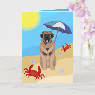 Leonberger Beach Postcard Karte
