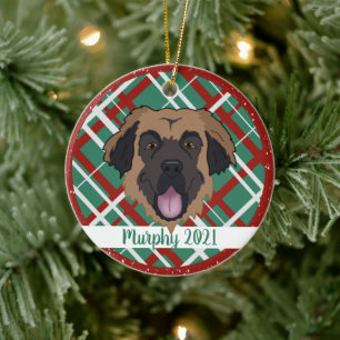 Leonberger Christmas Keramik Ornament