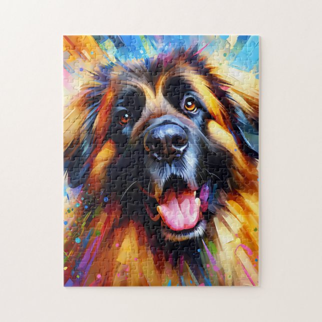 Leonberger Dog Acrylic Print Dog Lover Geschenk Puzzle (Vertikal)