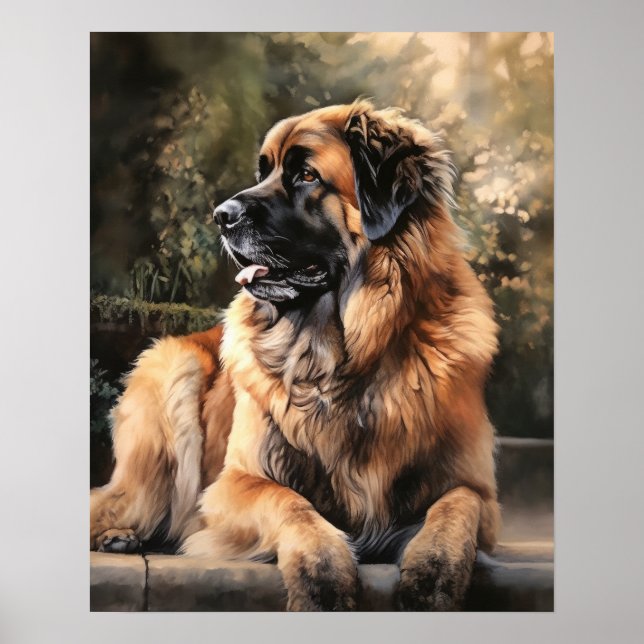 Leonberger Dog Art Print Poster (Vorne)