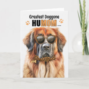 Leonberger Dog Best HuMOM Ever Mother Day Feiertagskarte