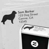 Leonberger Dog Breed Silhouette Rücksendeadresse