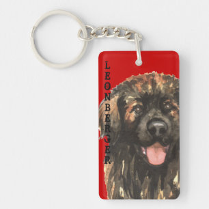 Leonberger Farbblock Schlüsselanhänger