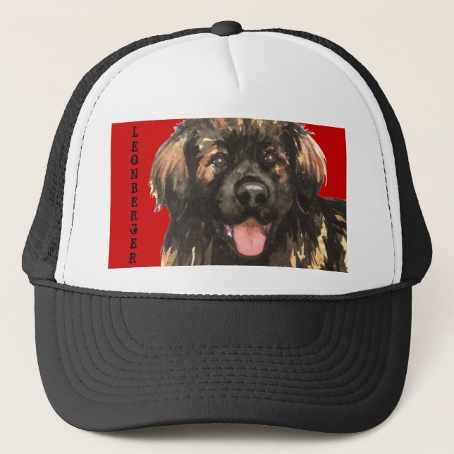 Leonberger Farbblock Truckerkappe (Vorderseite)