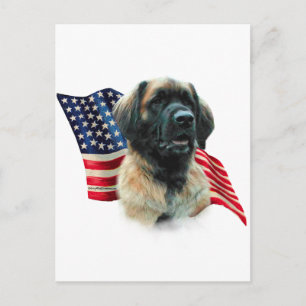 Leonberger Flag Postkarte