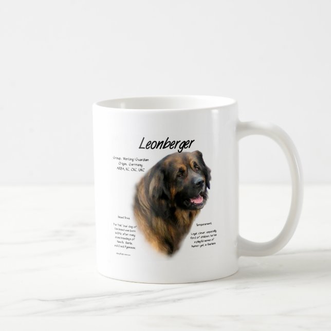 Leonberger Geschichtsdesign Kaffeetasse (Rechts)