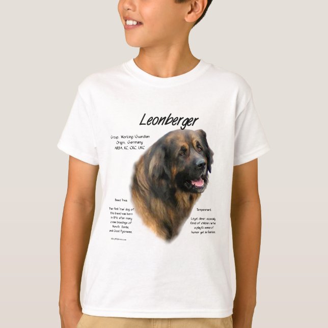 Leonberger Geschichtsdesign T-Shirt (Vorderseite)
