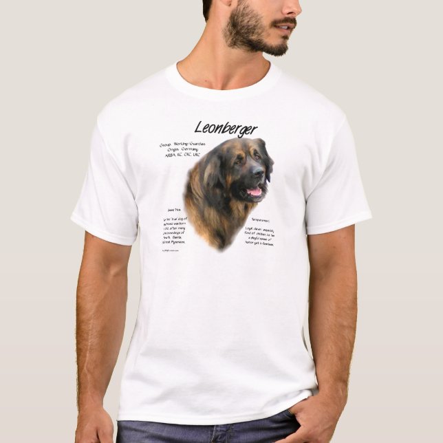 Leonberger Geschichtsdesign T-Shirt (Vorderseite)