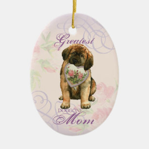 Leonberger Heart Mama Keramik Keramik Ornament