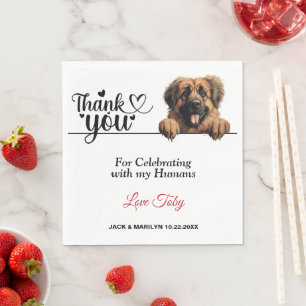 Leonberger Hund Papier Servietten