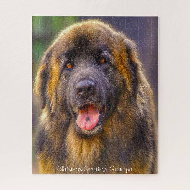 Leonberger Hund. Puzzle (Vertikal)