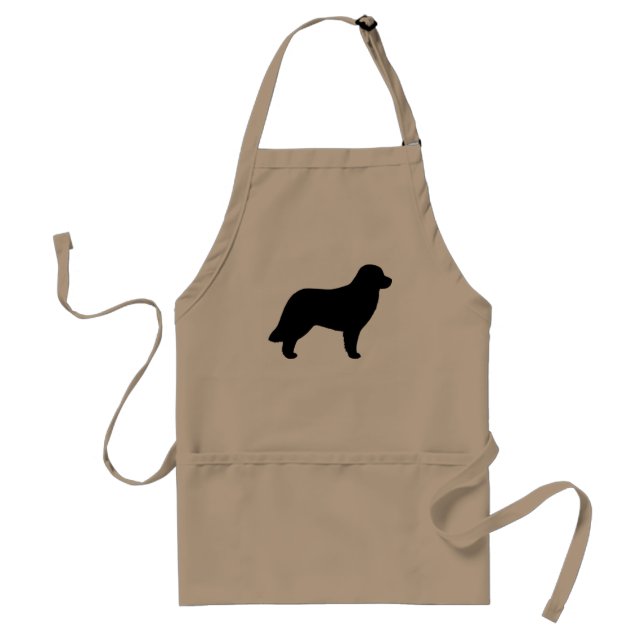 Leonberger HundeSilhouette Schürze (Vorne)