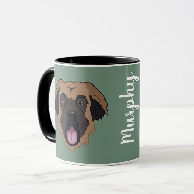 Leonberger individuell anpassbar tasse (Vorderseite Links)
