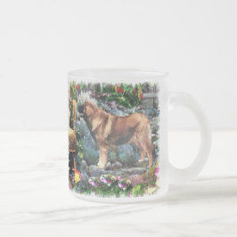 Leonberger Kunstgeschenke Mattglastasse