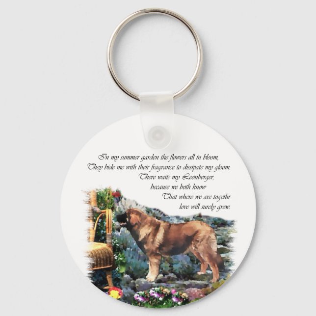 Leonberger Kunstgeschenke Schlüsselanhänger (Vorderseite)