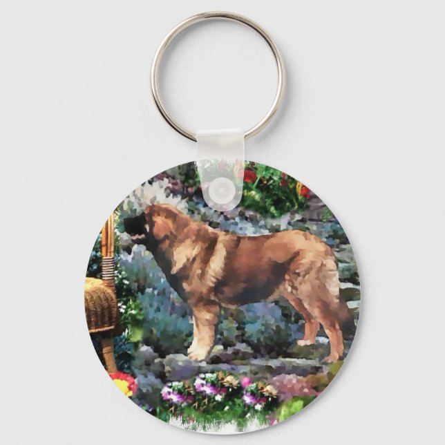 Leonberger Kunstgeschenke Schlüsselanhänger (Vorderseite)