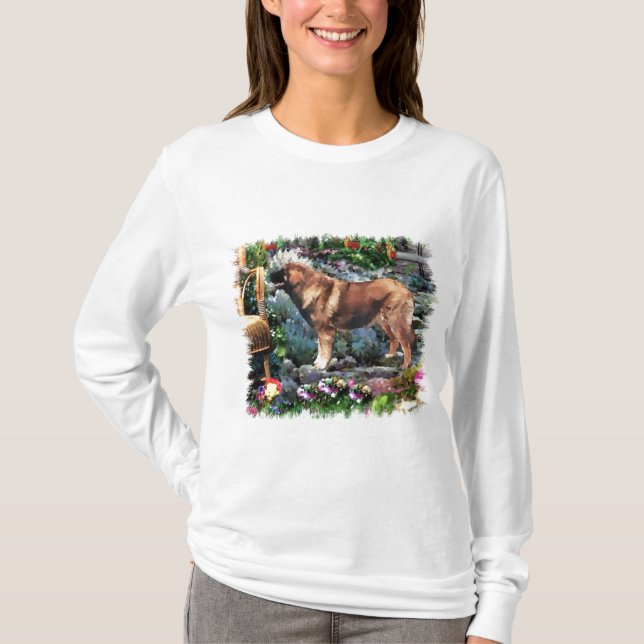 Leonberger Kunstgeschenke T-Shirt (Vorderseite)