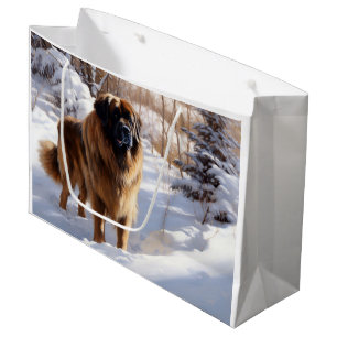 Leonberger Lass es schneien Weihnachten Große Geschenktüte