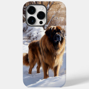 Leonberger lässt es Weihnachten schneien Case-Mate iPhone 14 Pro Max Hülle