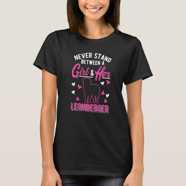 Leonberger Mädchen   T-Shirt (Vorderseite)