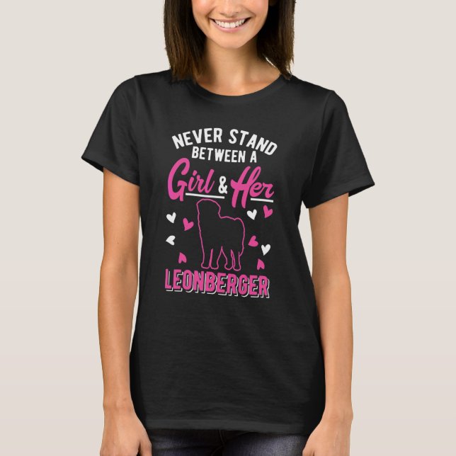 Leonberger Mädchen T-Shirt (Vorderseite)