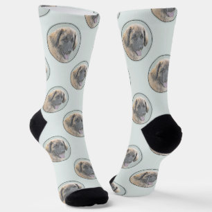 Leonberger Malerei Leo Niedlich Original Haustier  Socken
