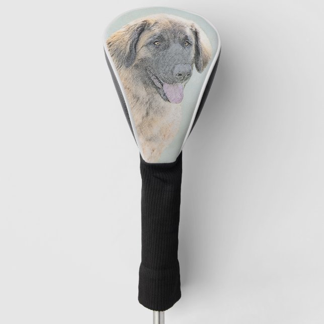 Leonberger Malerei - Niedliche Hundekunst Golf Headcover (Vorderseite)