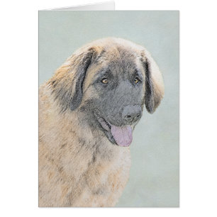 Leonberger Malerei - Niedliche Original Hundeschul