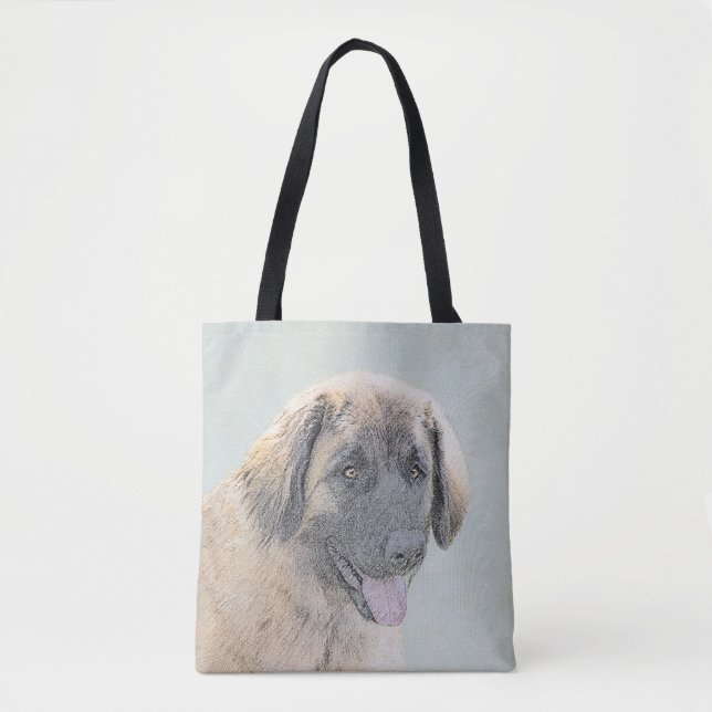 Leonberger Malerei - Niedliche Original Hundeschul (Vorderseite)