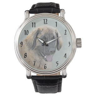 Leonberger Malerei - Niedliche Original Hundeschul Armbanduhr