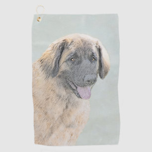 Leonberger Malerei - Niedliche Original Hundeschul Golfhandtuch