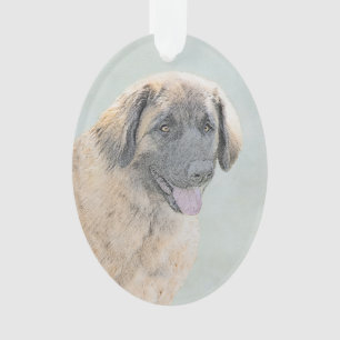 Leonberger Malerei - Niedliche Original Hundeschul Ornament
