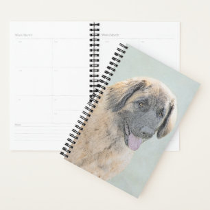 Leonberger Malerei - Niedliche Original Hundeschul Planer