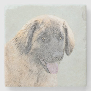 Leonberger Malerei - Niedliche Original Hundeschul Steinuntersetzer